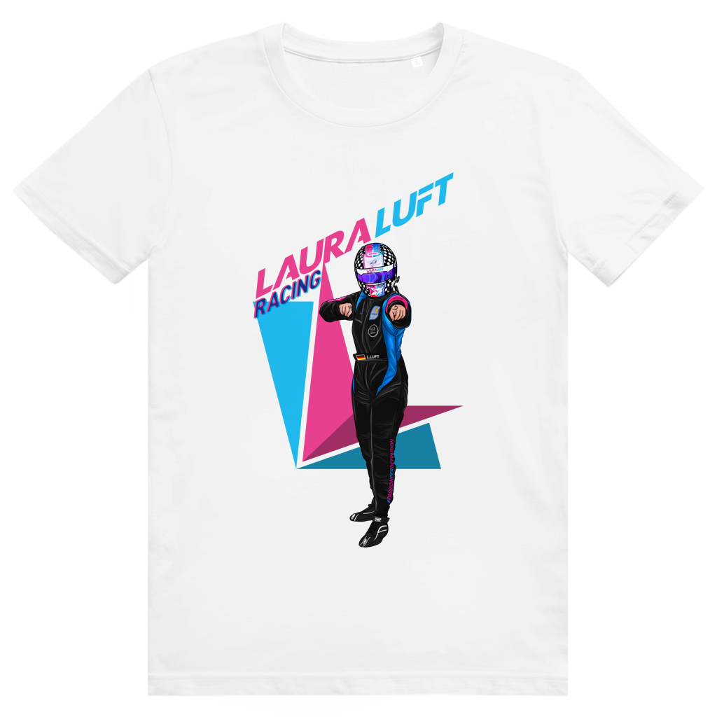 T-Shirt Rennfahrerin Laura Luft Racing