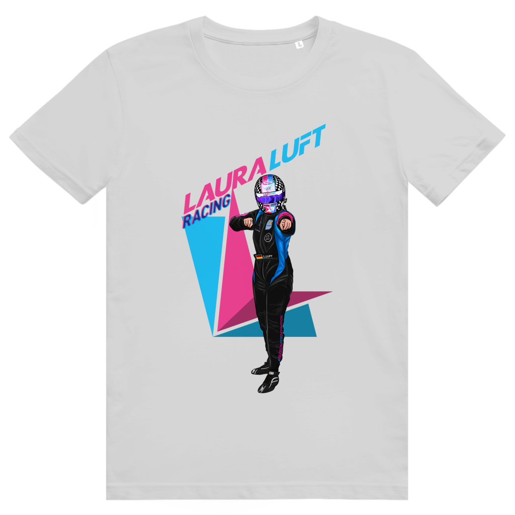 T-Shirt Rennfahrerin Laura Luft Racing