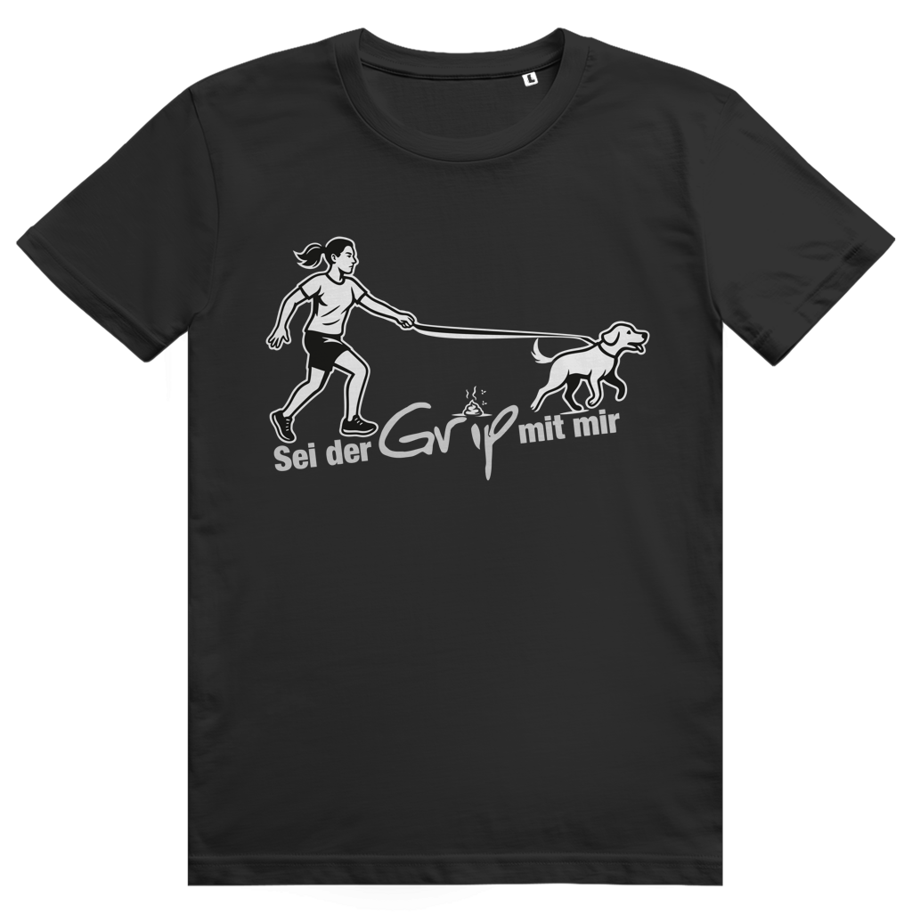 T-Shirt Grip Hund mit Frau