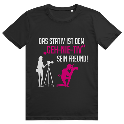 T-Shirt Stativ "geh-nie-tiv" Rosa